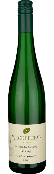 2023 Riesling Sp&auml;tlese feinherb Hatzenporter Kirchberg von Weckbecker Weingut - Wei&szlig;wein