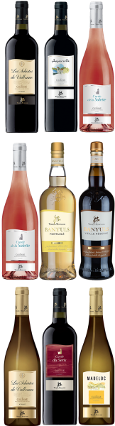 12 Fl. Paket Traumk&uuml;ste  Collioure - Banyuls Terres des Templiers